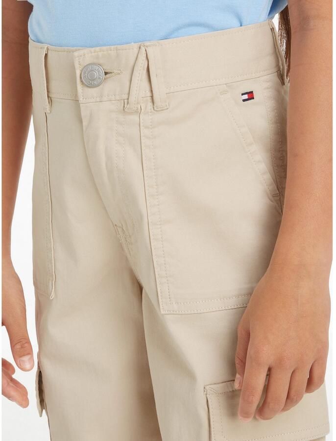 Tommy Hilfiger Cargobroek UTILITY CARGO PANTS Kinderen tot 16 jaar met logostiksel