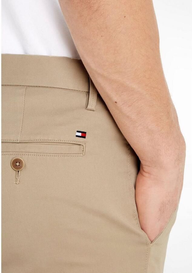 Tommy Hilfiger slim straight fit chino CORE BLEECKER 1985 met katoen batique khaki - Foto 3