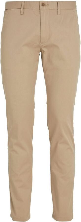 Tommy Hilfiger slim straight fit chino CORE BLEECKER 1985 met katoen batique khaki - Foto 7