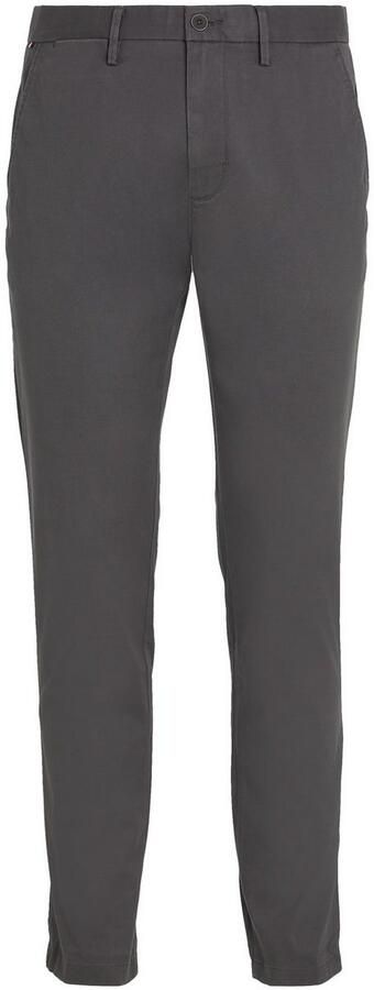 Tommy Hilfiger slim straight fit chino CORE BLEECKER 1985 met katoen dark ash - Foto 5
