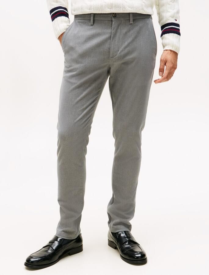 Tommy Hilfiger Chino BLEECKER BRUSHED MARL Slim Fit geborsteld gemêleerd patroon - Foto 5