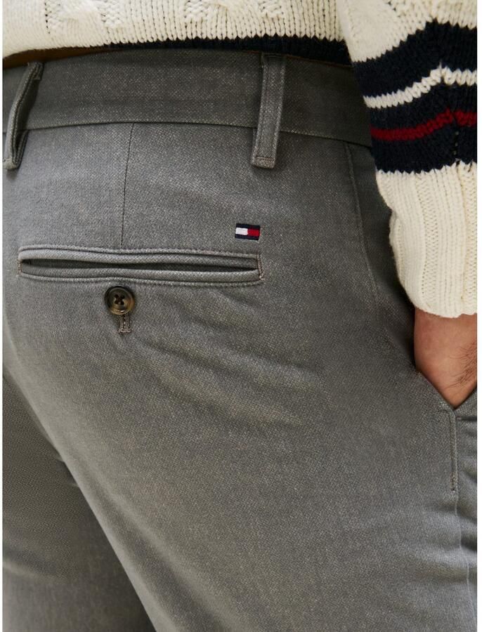 Tommy Hilfiger Chino BLEECKER BRUSHED MARL Slim Fit geborsteld gemêleerd patroon