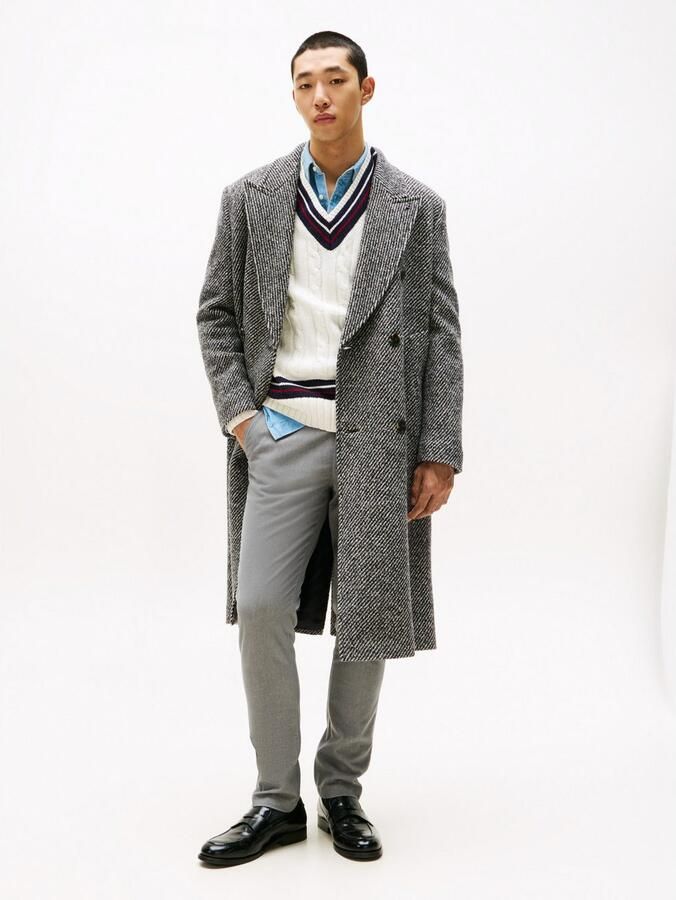 Tommy Hilfiger Chino BLEECKER BRUSHED MARL Slim Fit geborsteld gemêleerd patroon - Foto 2