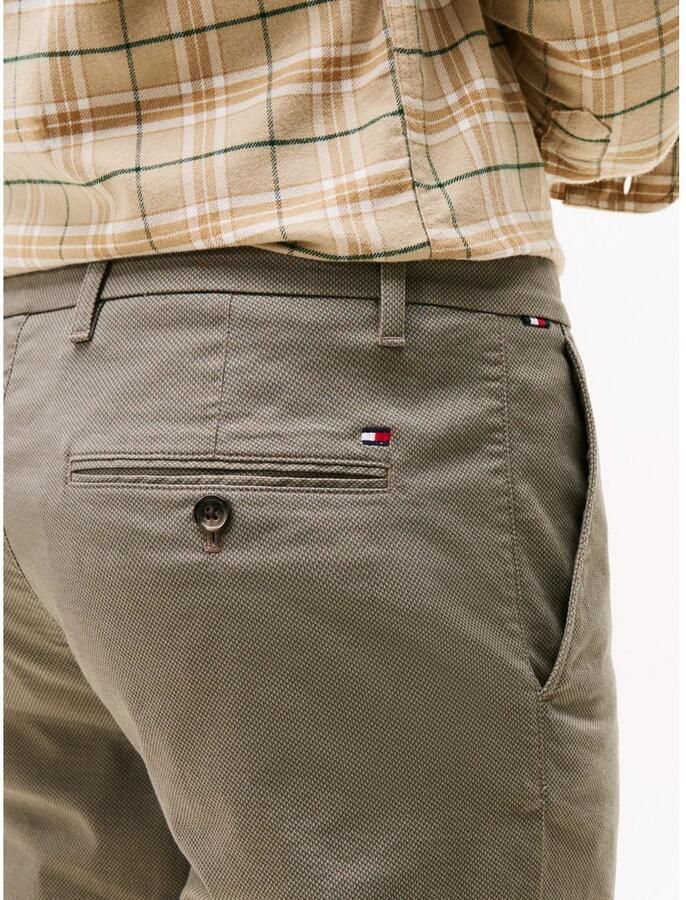 Tommy Hilfiger Chino BLEECKER PRINTED ST Slim Fit gestructureerde kwaliteit