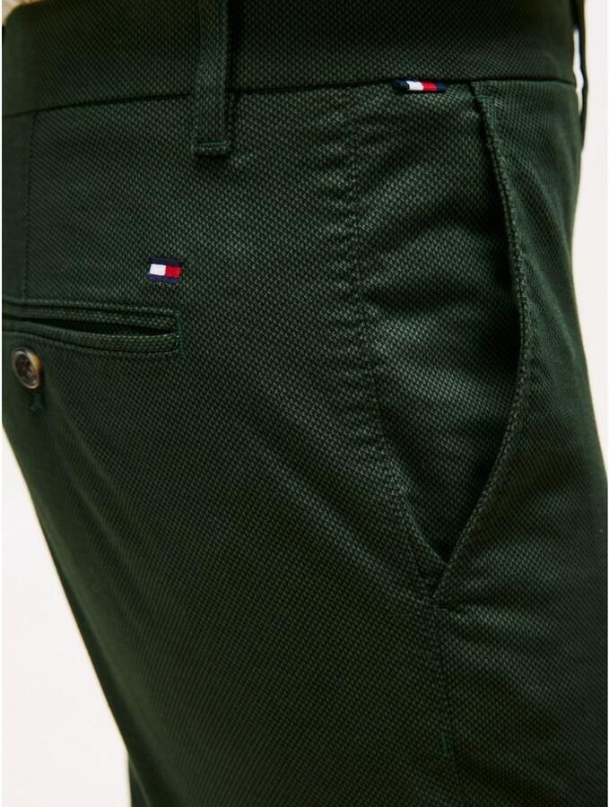 Tommy Hilfiger Chino BLEECKER PRINTED ST Slim Fit gestructureerde kwaliteit