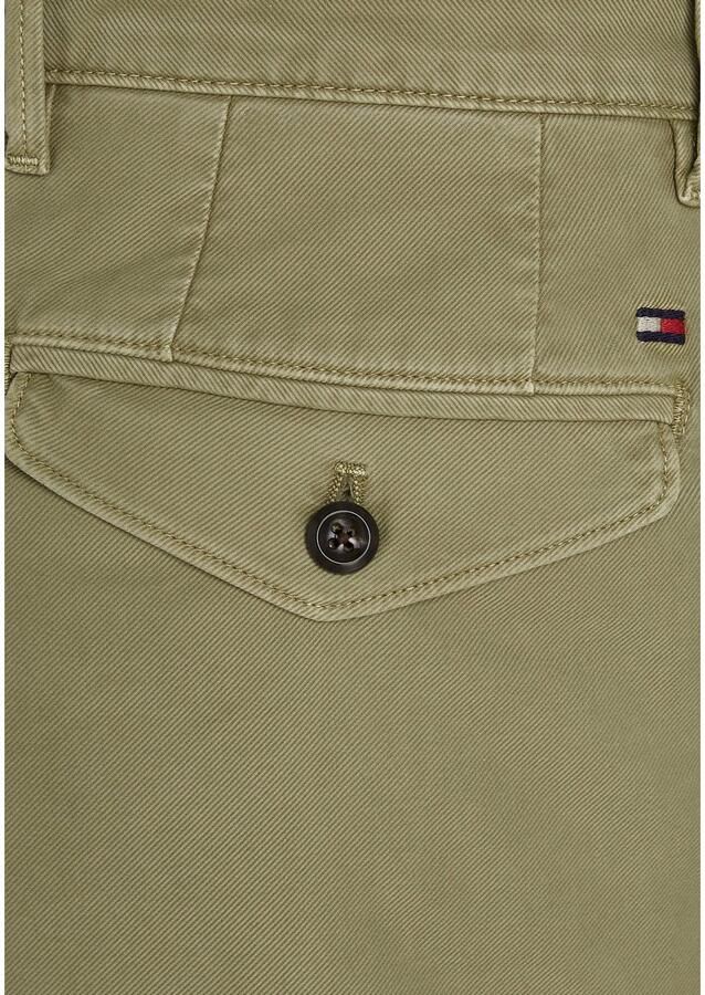 Tommy Hilfiger Chino CHELSEA GABARDINE GMD met logo borduursel op de achterzak