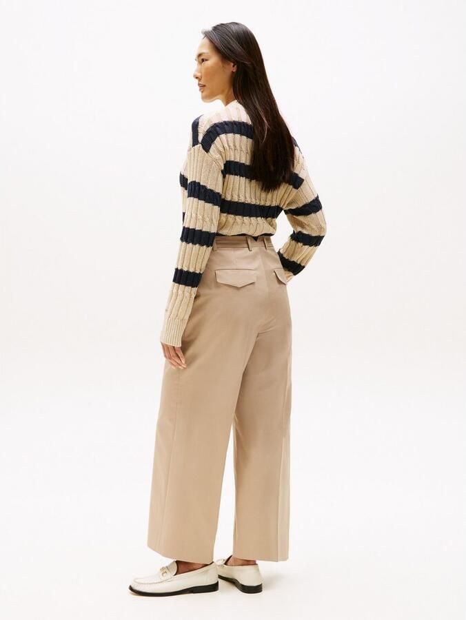 Tommy Hilfiger Wijde broek van een mix van katoen en lyocell - Foto 3