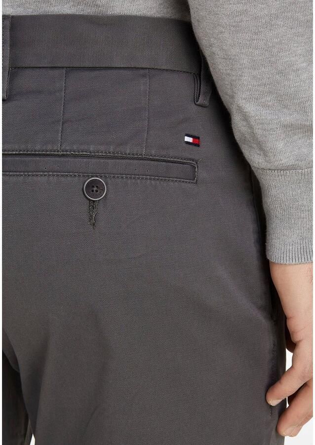 Tommy Hilfiger straight fit chino CORE DENTON 1985 met katoen dark ash - Foto 3