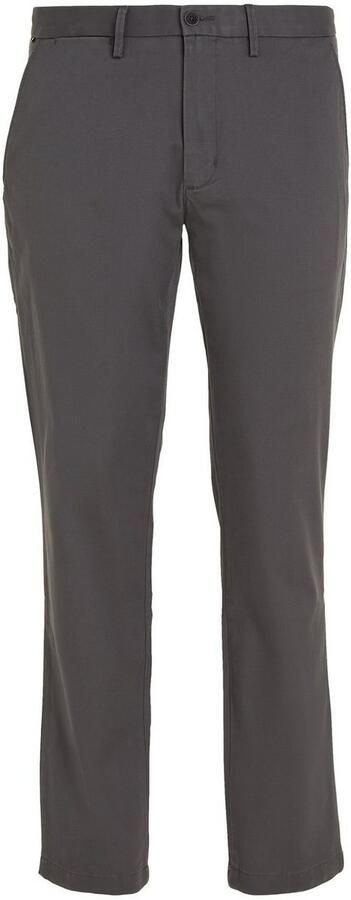 Tommy Hilfiger straight fit chino CORE DENTON 1985 met katoen dark ash - Foto 7