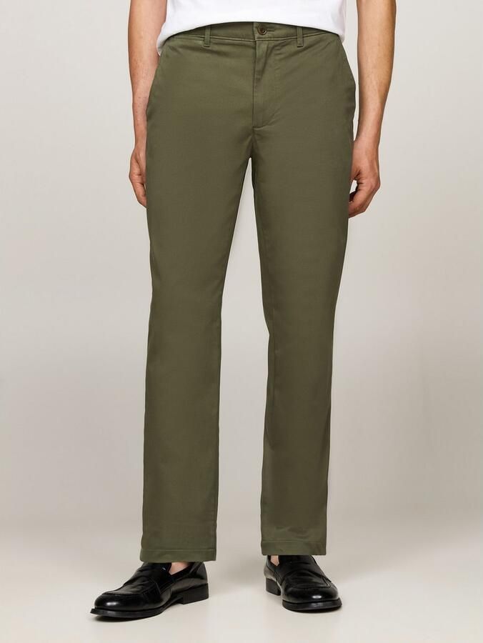 Tommy Hilfiger Chino DENTON CHINO SATIN met achterzakken met knoop logo-borduursel - Foto 3