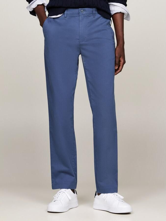 Tommy Hilfiger Chino DENTON CHINO SATIN met achterzakken met knoop logo-borduursel - Foto 11