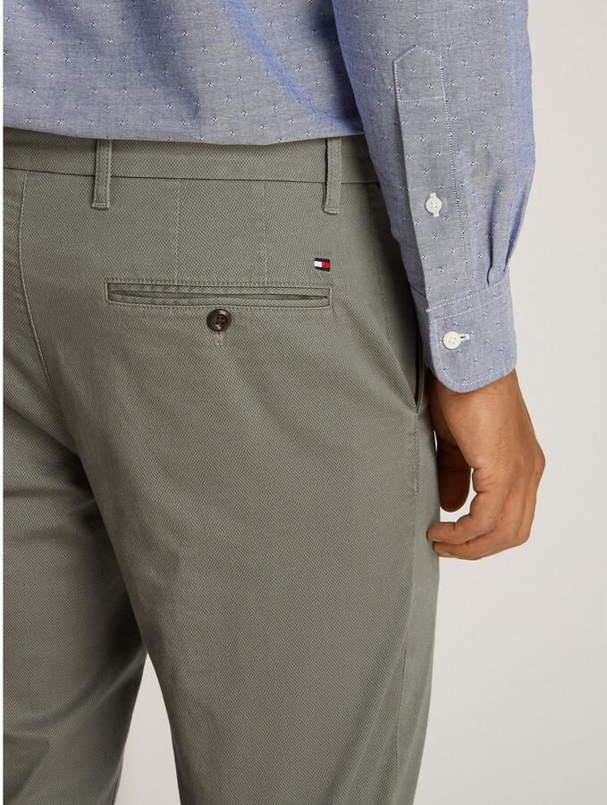 Tommy Hilfiger Straight leg chino met structuurmotief model 'DENTON'