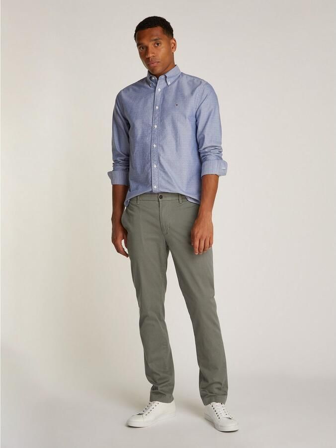 Tommy Hilfiger Straight leg chino met structuurmotief model 'DENTON' - Foto 3