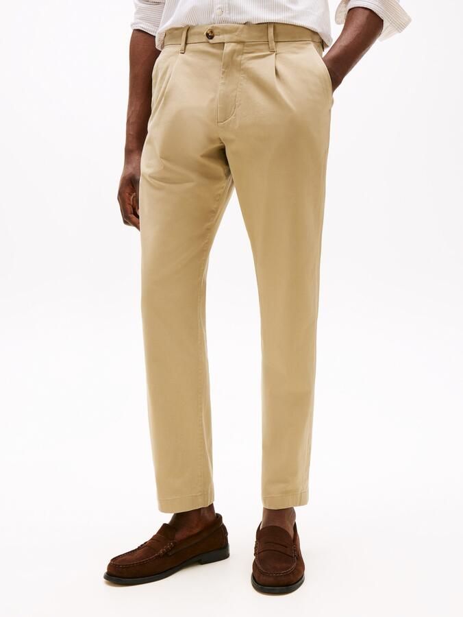 Tommy Hilfiger Chino HARLEM CHINO SATIN Relaxed fit plooibroek - Foto 8