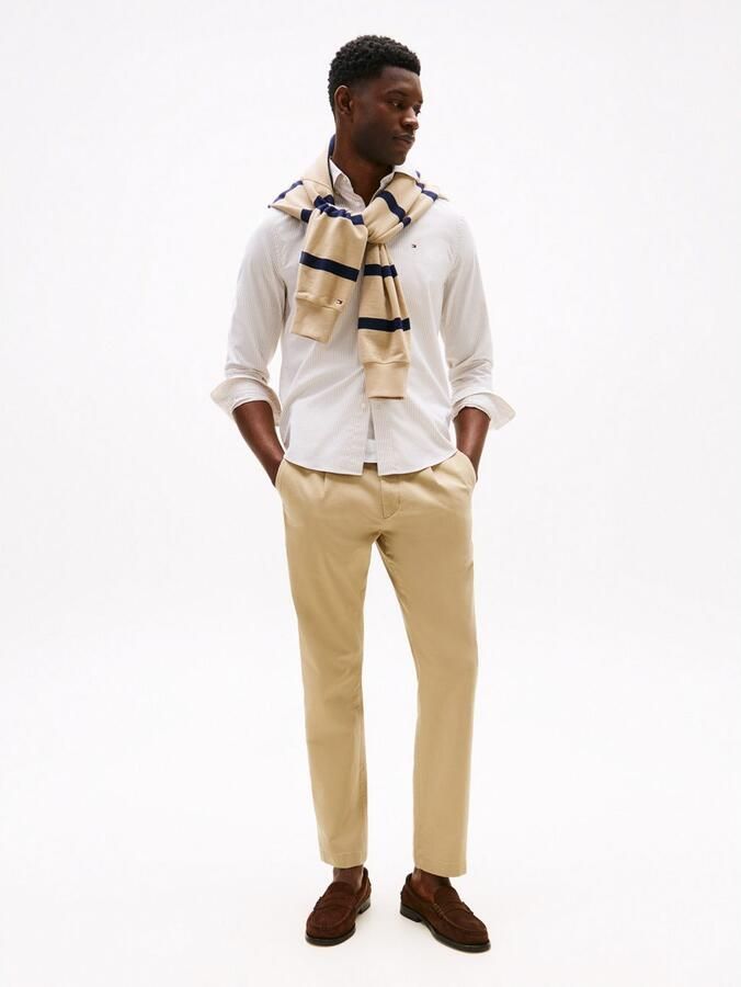 Tommy Hilfiger Chino HARLEM CHINO SATIN Relaxed fit plooibroek - Foto 3