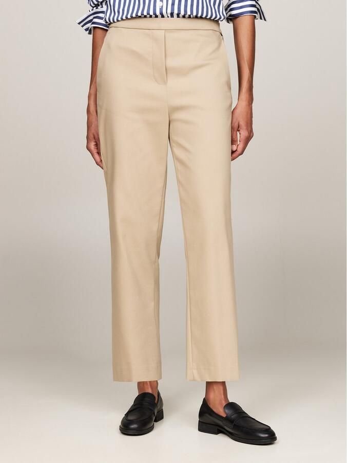 Tommy Hilfiger Chino met logo-stiksel elastische pull-on broek - Foto 4