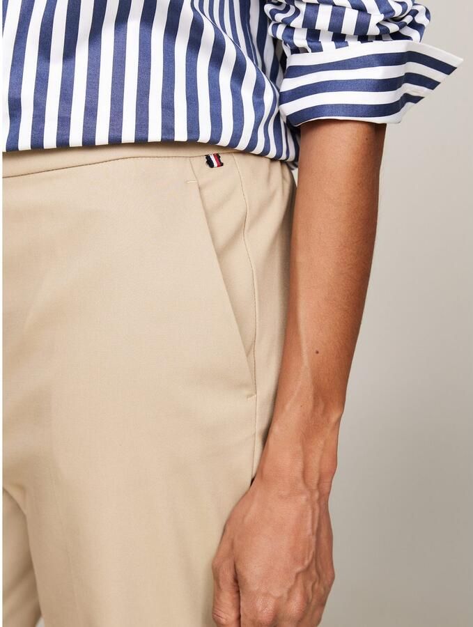 Tommy Hilfiger Chino met logo-stiksel elastische pull-on broek - Foto 3