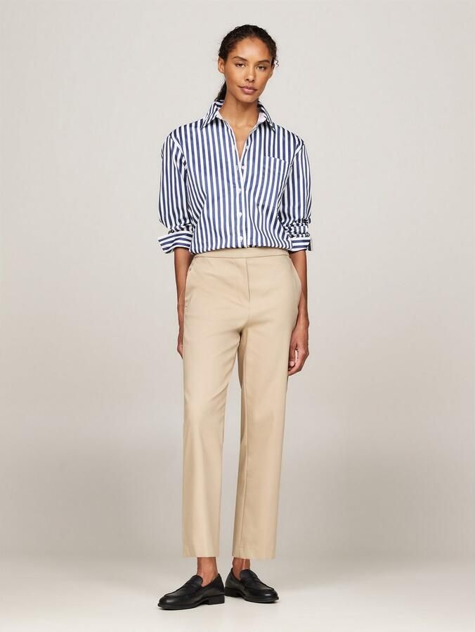 Tommy Hilfiger Chino met logo-stiksel elastische pull-on broek - Foto 5