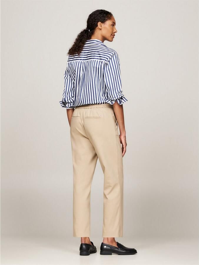 Tommy Hilfiger Chino met logo-stiksel elastische pull-on broek - Foto 7