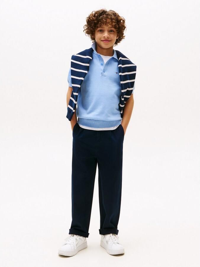 Tommy Hilfiger Chino PLEATED CHINO PANT voor kinderen tot 16 jaar met plooien - Foto 2