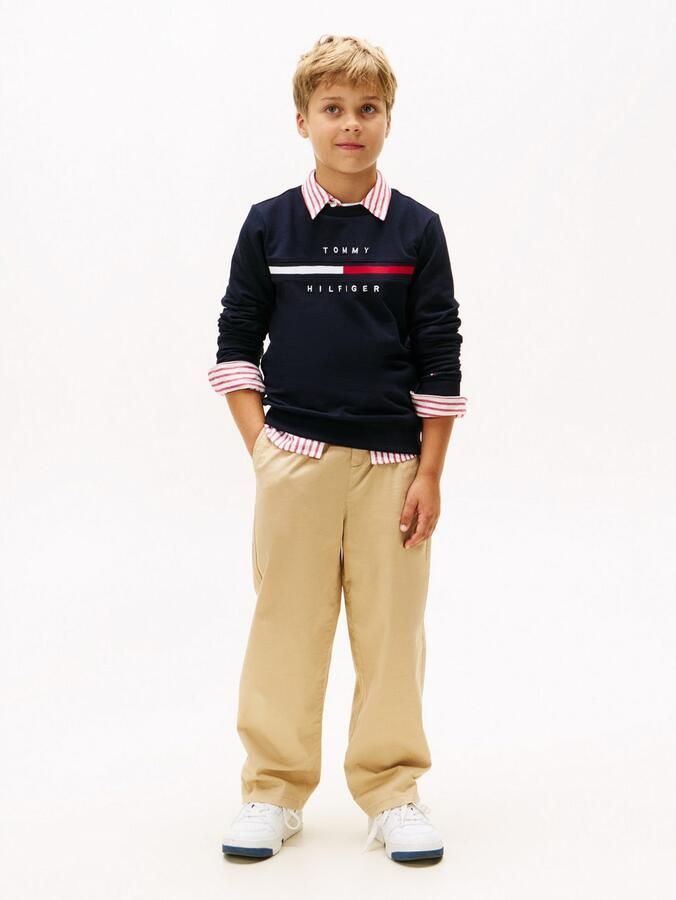 Tommy Hilfiger Chino PLEATED CHINO PANT voor kinderen tot 16 jaar met plooien - Foto 5