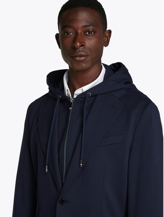 Tommy Hilfiger Colbert DC PUNTO MILANO HOOD BLAZER met uitneembare capuchon-inlay