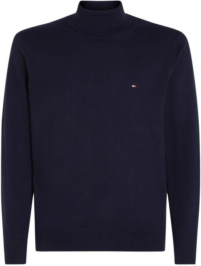 TOMMY HILFIGER Heren Truien & Vesten Pima Org Ctn Cashmere Roll Neck Donkerblauw - Foto 8