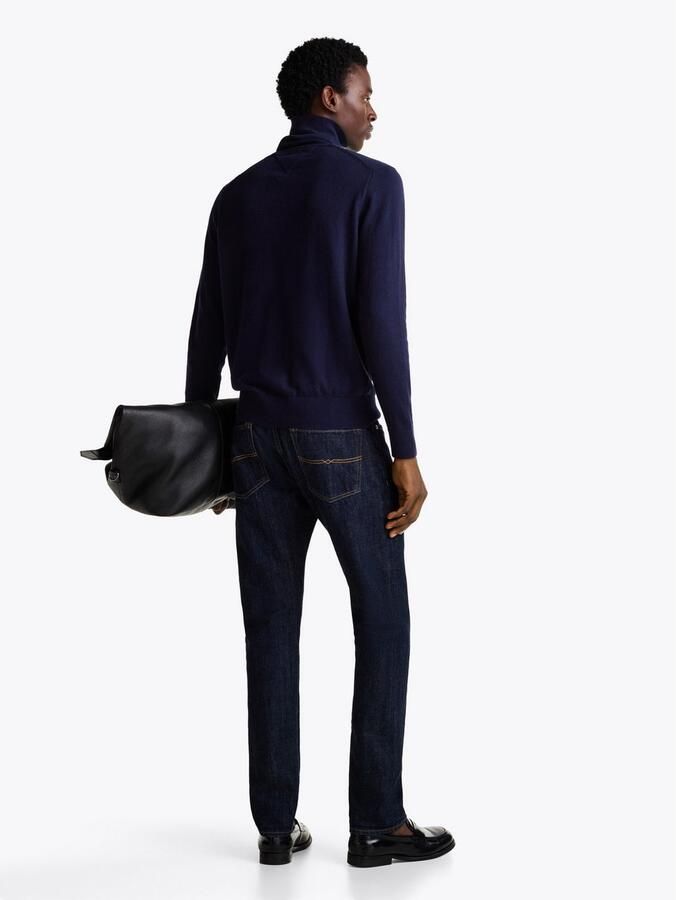 TOMMY HILFIGER Heren Truien & Vesten Pima Org Ctn Cashmere Roll Neck Donkerblauw - Foto 12