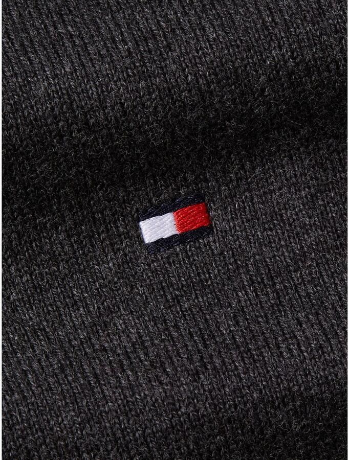 TOMMY HILFIGER Heren Truien & Vesten Pima Org Ctn Cashmere Roll Neck Donkergrijs