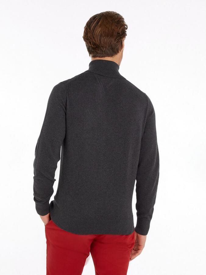 TOMMY HILFIGER Heren Truien & Vesten Pima Org Ctn Cashmere Roll Neck Donkergrijs - Foto 6