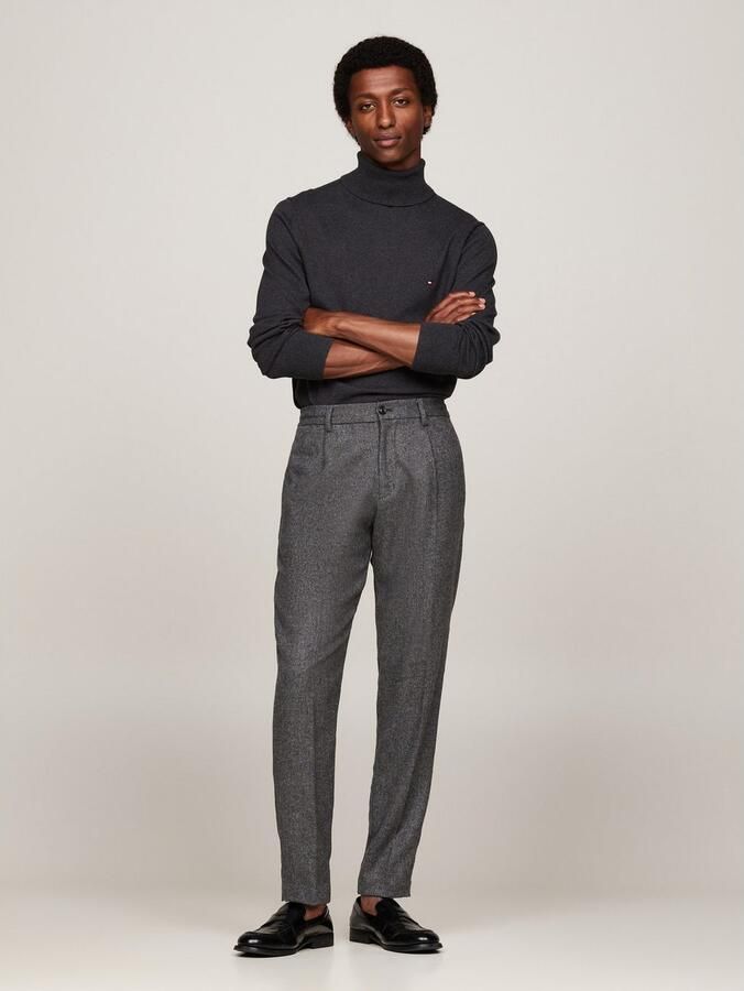 TOMMY HILFIGER Heren Truien & Vesten Pima Org Ctn Cashmere Roll Neck Donkergrijs - Foto 7