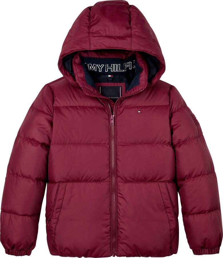 Tommy Hilfiger Donsjack ESSENTIAL DOWN JACKET Baby tot 2 jaar met logo-patch en vlaglabel