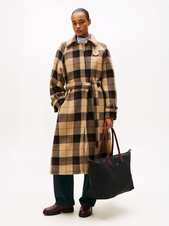 Tommy Hilfiger Draagtas POPETTE MAXI TOTE dames schoudertas met leren draaghandvatten - Foto 4