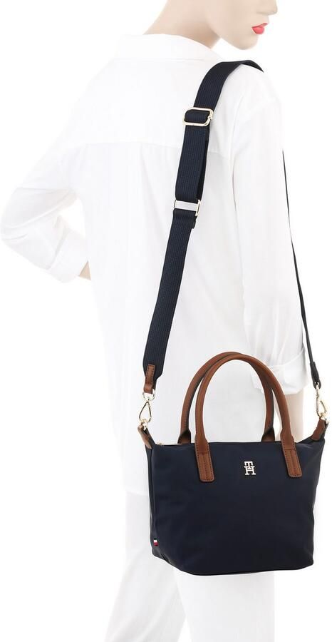 Tommy Hilfiger Draagtas POPETTE MINI TOTE dames schoudertas minibag met afneembare schouderriem - Foto 2