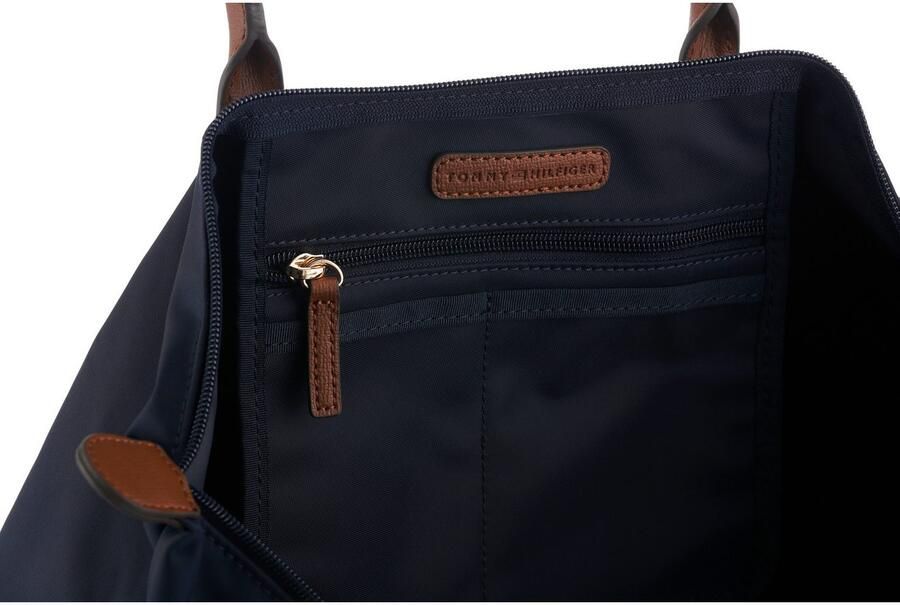 Tommy Hilfiger Draagtas POPETTE TOTE dames schoudertas met contrasterende handvatten