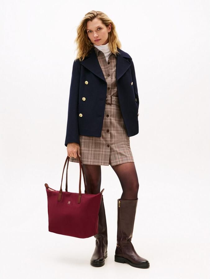 Tommy Hilfiger Draagtas POPETTE TOTE dames schoudertas met contrasterende handvatten - Foto 5