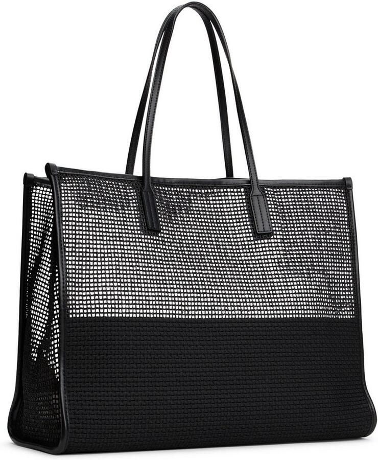 Tommy Hilfiger Draagtas TH CITY SUMMER TOTE WOVEN dames schoudertas met th-logo-embleem