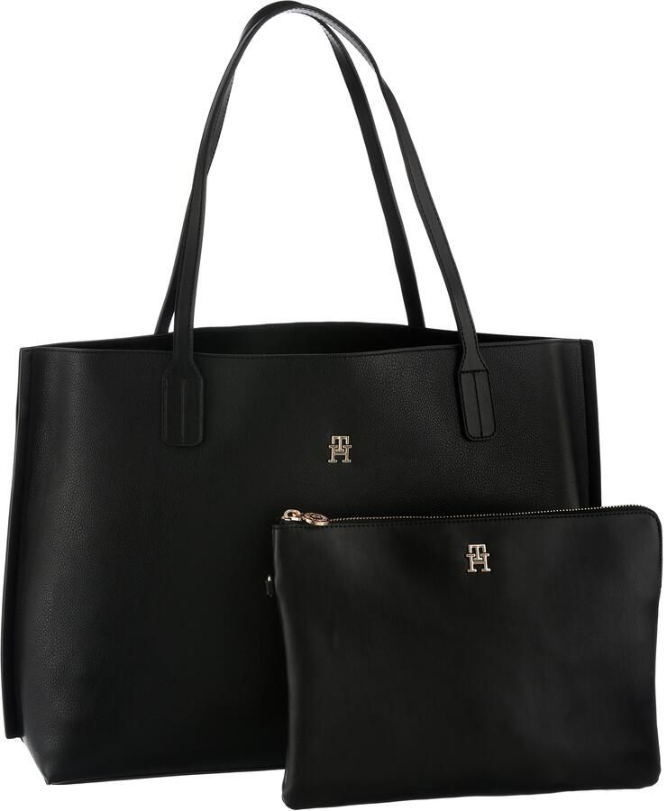 Tommy Hilfiger Draagtas TH DISTINCT TOTE dames schoudertas met klein th-sierstuk (2-delig Uitneembare binnenzak) - Foto 5