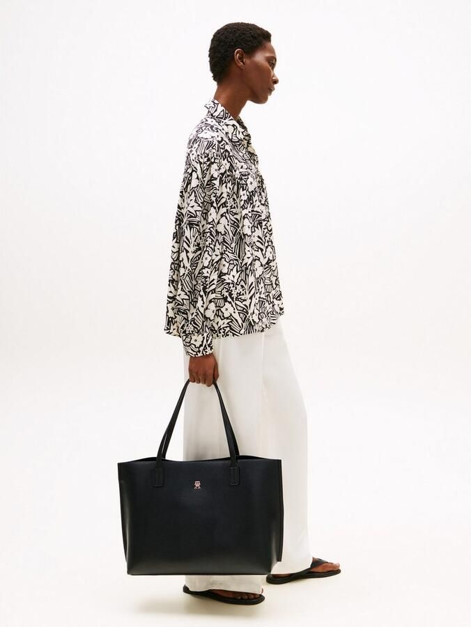 Tommy Hilfiger Draagtas TH DISTINCT TOTE dames schoudertas met klein th-sierstuk (2-delig Uitneembare binnenzak) - Foto 2