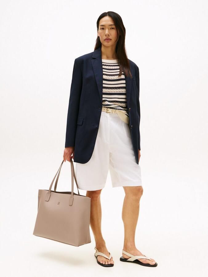 Tommy Hilfiger Draagtas TH DISTINCT TOTE dames schoudertas met klein th-sierstuk (2-delig Uitneembare binnenzak) - Foto 4