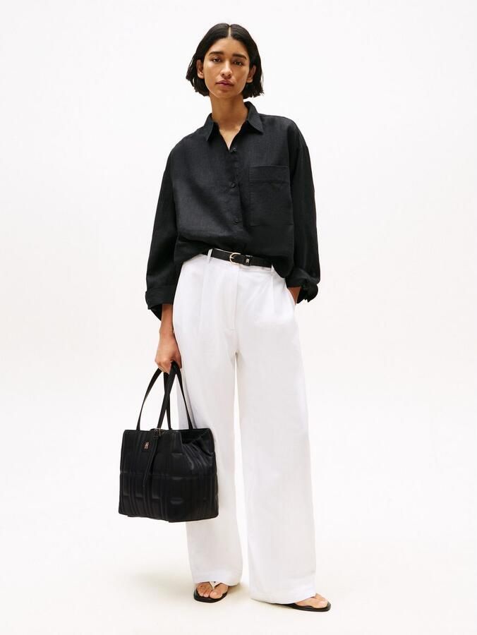 Tommy Hilfiger Draagtas TH FEMININE TOTE Dames Schoudertas met verlengbare Handvat (2-delig Ritsvak aan de buitenkant) - Foto 3