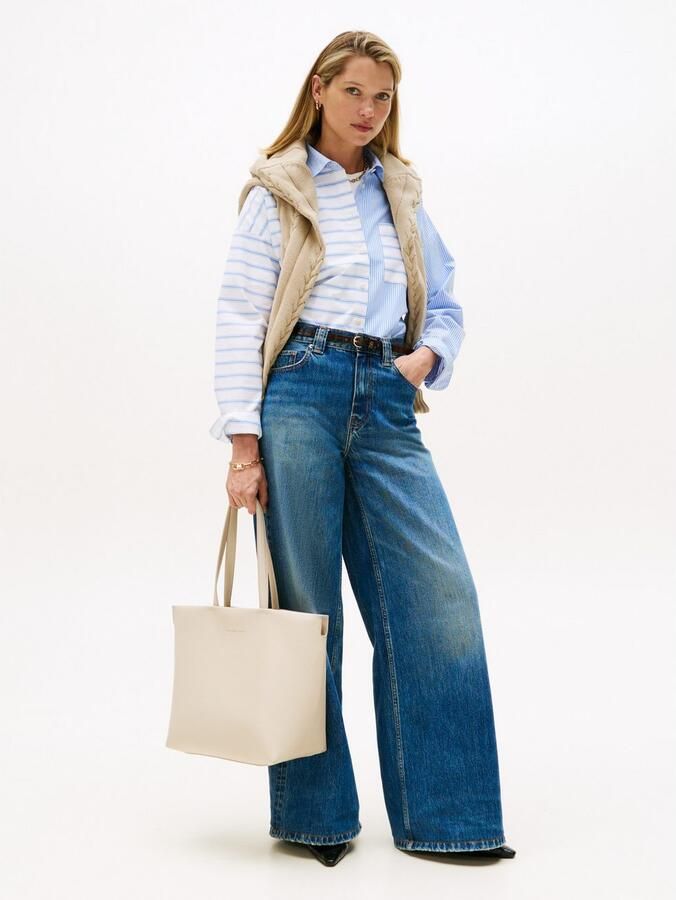 Tommy Hilfiger Draagtas TH LOGOTAPE TOTE dames shopper schoudertas met logo - Foto 3