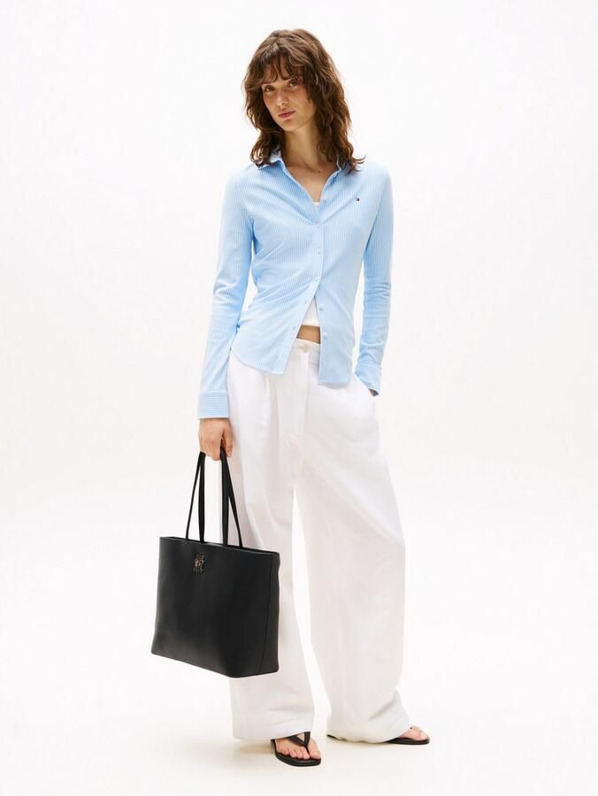 Tommy Hilfiger Draagtas TH MODERN TOTE dames schoudertas met th-sierstuk - Foto 3