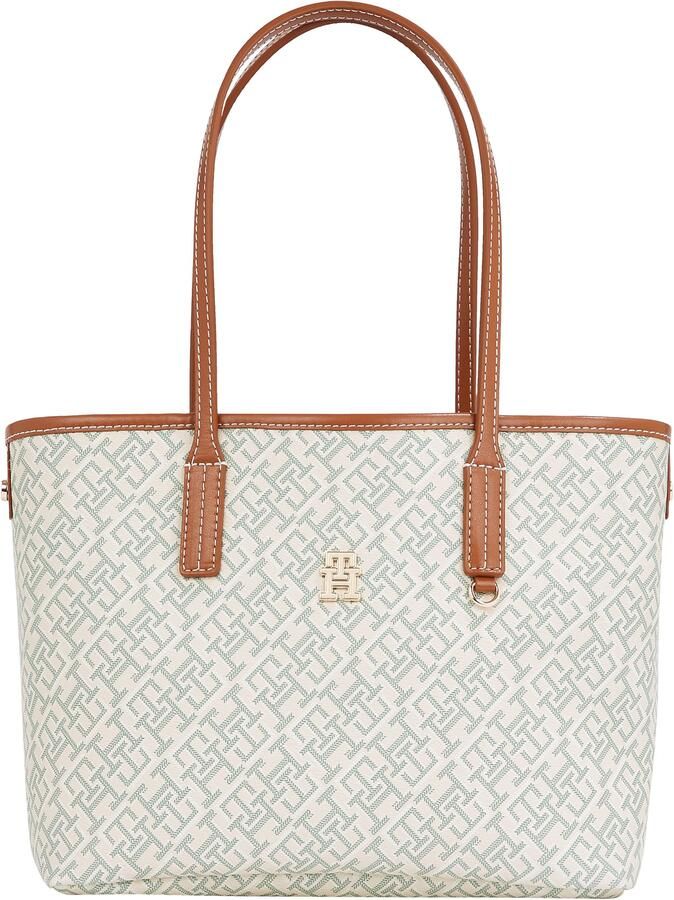 Tommy Hilfiger Draagtas TH MONOPLAY LEATHER MINI TOTE dames handtas met uitneembare binnentas - Foto 5