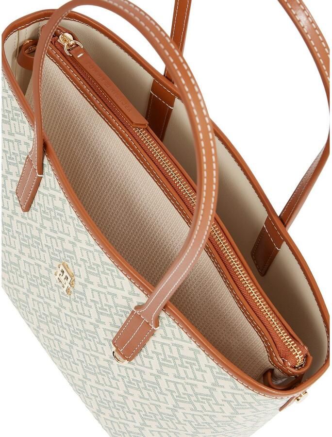 Tommy Hilfiger Draagtas TH MONOPLAY LEATHER MINI TOTE dames handtas met uitneembare binnentas - Foto 2