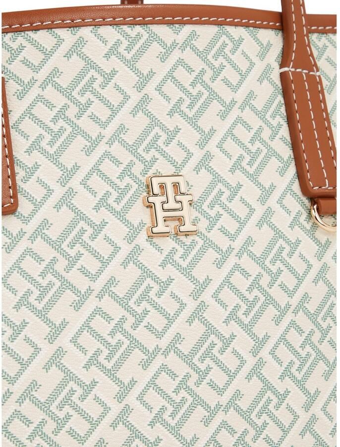 Tommy Hilfiger Draagtas TH MONOPLAY LEATHER MINI TOTE dames handtas met uitneembare binnentas