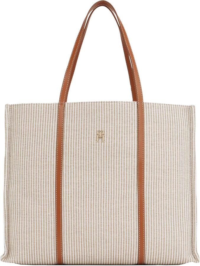 Tommy Hilfiger Draagtas TH PREMIUM BEACH LE TOTE dames handtas shopper schoudertas met strepen - Foto 5