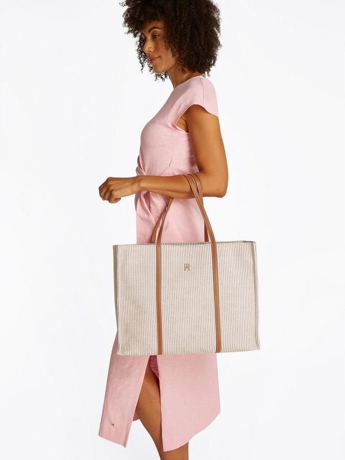 Tommy Hilfiger Draagtas TH PREMIUM BEACH LE TOTE dames handtas shopper schoudertas met strepen - Foto 3