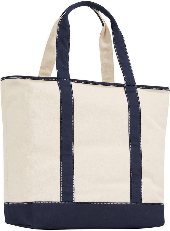 Tommy Hilfiger Draagtas TH SUMMER CANVAS TOTE dames handtas schoudertas strandtas met contrastafwerking - Foto 4