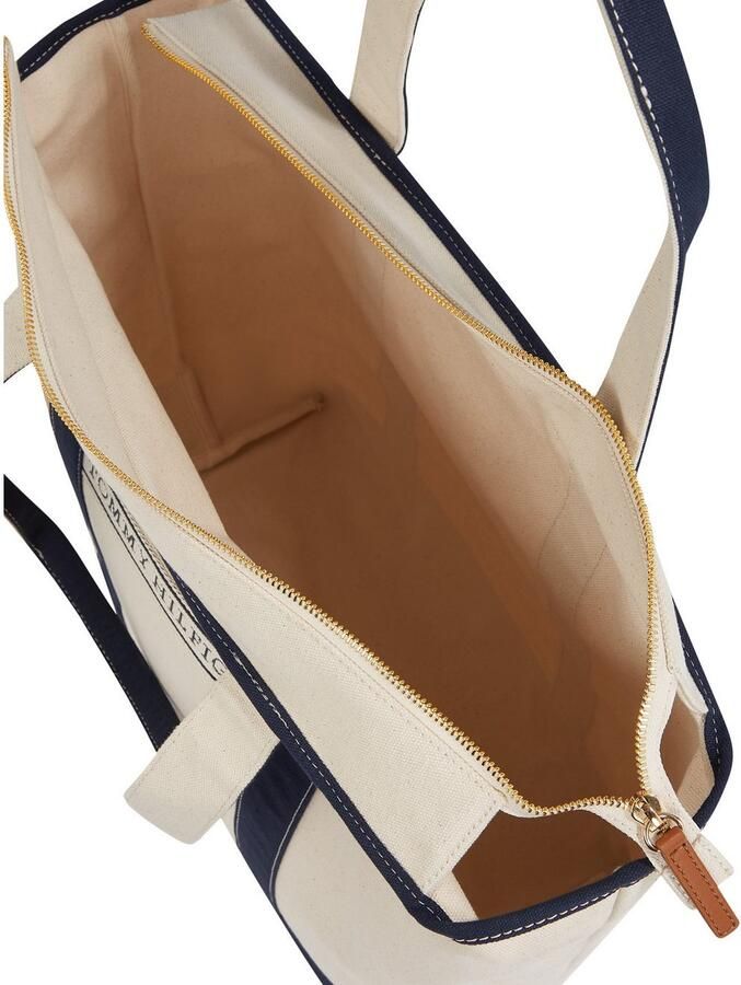 Tommy Hilfiger Draagtas TH SUMMER CANVAS TOTE dames handtas schoudertas strandtas met contrastafwerking - Foto 2